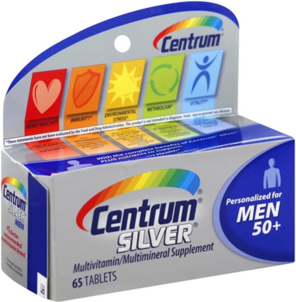 Centrum Silver Men 50+ Multivitamin Таблетки 65 ea