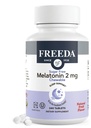 FREEDA Melatonin 2mg Sugar-Free Chewables – Natural Sleep Aid for Adults & Kids – Vegan, Kosher, Gluten-Free, Non-GMO, Easy Bedtime Support – 240 Tablets