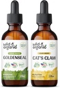Wild & Organic Goldenseal Tincture 2 fl oz və Cats Claw Tincture 4 fl oz