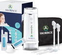 Sistema de Irrigação nasal para alívio do Sinus - Limpador de Nariz Elétrico Neti Sem Fios Portátil - Kit de Flush Sinus para Adultos e Crianças, Casa e Viagem com 4 Modos de Rinse, 4 Agulhetas, 40 Pacotes de Sal