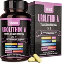 Urolitina A Suplemento, Complexo 9-em-1 com Urolitina-A, Trans-Resveratrol, CoQ10 e 6 Nutrientes Antienvelhecimento Essenciais, Suporta Antienvelhecimento, Reparação Celular, Energia e Foco – 180 Cápsulas