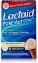 Lactaid Fast Act Lactose Intolerance Chewables mit Lactase Enzymes, Vanilla Twist, 60 Pks von 1-ct.