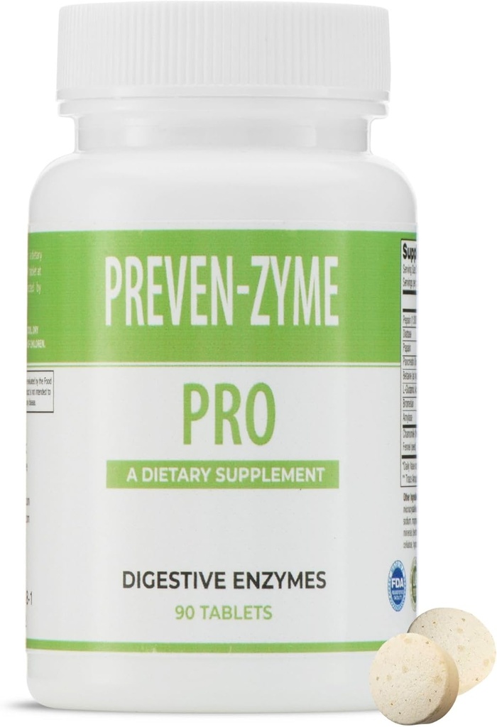 Prevenzyme Pro Digestive Enzyme Supplement (90 Tabs) av Legere Pharmaceuticals för ES Global