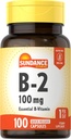 Sundance vitamīns B-2 -100mg -100 Kapsulas - essential Vitamīnu papildinājums -- Non-GMO un bez lipekļa formula