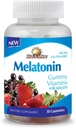 Rise-N-Shine Melatonin Adult Gummies 5 מ"ג של מלטונין לכל מסטיקמי המשרת 30 הרוזן