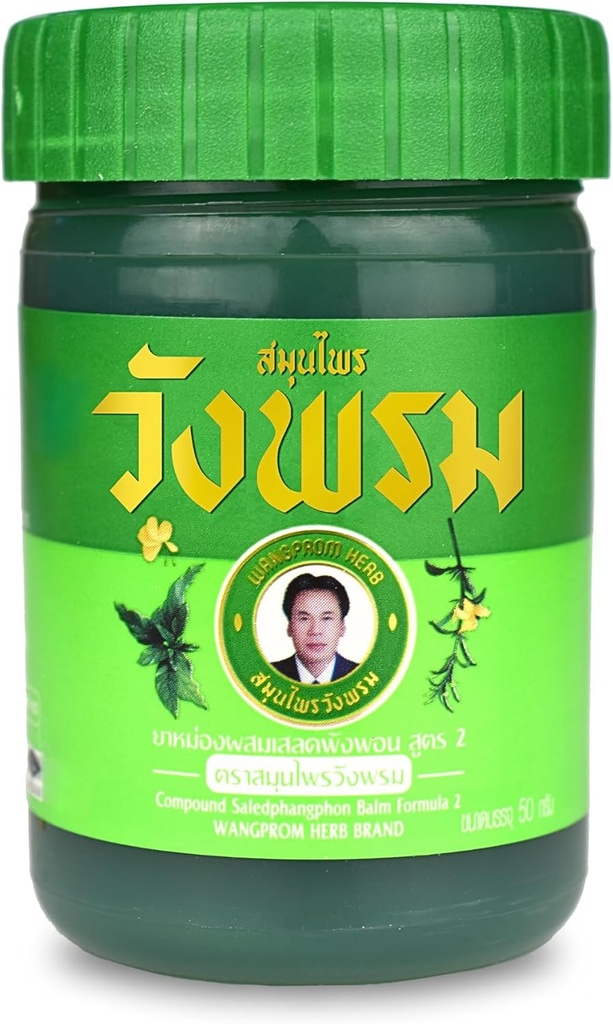 Összetett Saledphangphon Balm / Salve Formula 2 50g Hűtés Anti-itch Insect / Bogár Bites Fájdalom (zöld, Cool Salve (műanyag palack))