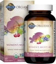 Garden of Life Organics Vitaminas para Mulleres 40 + - 60 Tablets, Mulleres Multi 40 +, Vitaminas Vegan para Mulleres Máis de 40, Masa de apoio hormonal e de saúde mama, Multivitamínico de toda a comida Mulleres