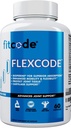 fitcode Flexcode Ultra Premium Joint Support, Glucosamine, Turmeric, MSM, Chondroitin, Hyaluronic Acid, Gluten-Free, for Men and Women (30 Servings)