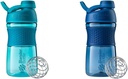 BlenderBottle 20-Ounce SportMixer Protein Shaker Fľaše s BlenderBall Whisk, námorníctvo a Teal