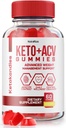 NutraRize KetoKandies Kto+ACV Kẹo cao su cho mất cân nặng, trợ cấp sức mạnh tối đa, Gomitas Reviews (60 Gummies)