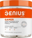 Genius Gamer, Gaming Focus Supplement, 80 pillen - Elite Nootropic Performance Booster - Boost Brain & Mental Clarity, Reaction Time & Concentration - Blue Light Support with Lutemax