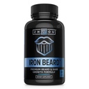 Zhou Iron Beard - Beard Growth Vitamins Men, Premium Biotin, Saw Palmetto & B Vitamin Pills to Support Facial Hair, Beard Care Supplement for Full Beard - 60 Veggie Capsules | Premium Biotin, Saw Palmetto & B Vitamin Pills to Support Facial Hair, Care Supplement for Full Beard