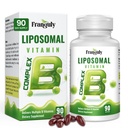 Liposomal B Complex for High Absorption Methylated B12,L-Methyfolate(5-MTHF ),Full Active B Vitamins with Choline Inositol-Energy, Metabolism,Brain & Heart Support，Vegan, Non-GMO,3 Month Supply