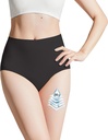 BATTEWA Qadınlar üçün Incontinence, Leak Proof Underwear, High Absorbency Panties, Bladder Leak Underwear Dövlətlər 50ml, Black,2X-Largerge