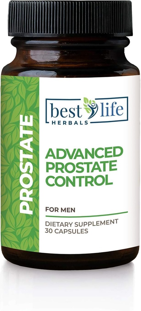 Best Life Herbals Advanced Prostate Control Appendix s pilou Palmetto pro muže zkušenosti rozšířené prostaty, časté močení, Nadměrná močová měchýř -1 Láhev
