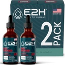 E2H Red Banded Polypore Extracto - Mushroom Suplemento Fórmula para soporte inmune, saúde Digestiva, enerxía e impulso de inmunidade natural (2 botellas)