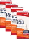Leader Extra Strength Sinus Relief, ātras darbības, Sinus Decongestant, deguna sastrēguma Relief Spray, Auksts un Alerģija 30 ml pudele (iepakojums 4)