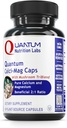 Quantum Nutrition Labs Calci- Mag Caps - Kalcium Magnézium kiegészítés, Kalcium kiegészítés, Tiszta Magnézium & Gomba Komplex Reishi & Lions Mane - 300 Vegetáriánus kapszula