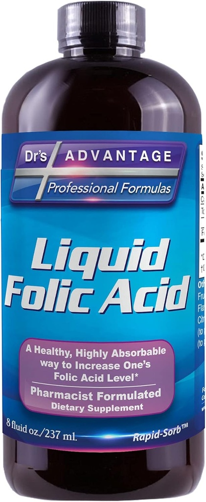 Acid folic lichid 800 MCG, 8 oz.
