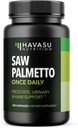 Saw Palmetto for Men Prostate Health Supplement to Promote Urynary Tract Function - 500mg per serving - 100 Count - DHT Blocker Hair Witamina - Wegan, Non-GMO Kapsułki, Ponad 3 Miesiąc dostaw