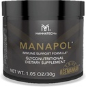 Manapol Immune Support Formula for immunisme støtte og immunitet øke. Aloe Vera pulver prebiotika for digestiv helse. Aloe Vera drikke for immunstøtte Supplement 1.05oz/30g av Mannatech.