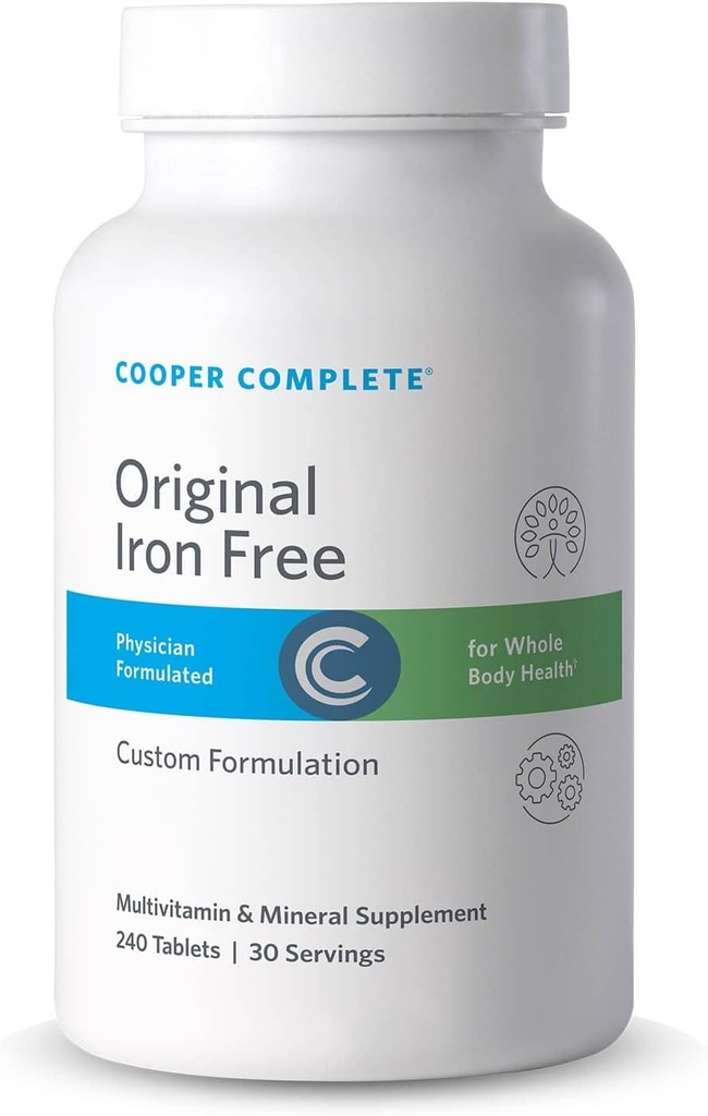 COOPER COMPLETE - Orijinal Multivitamin Iron Free - Daily Multivitamin və Mineral Supplement - 30 Day Supply. Paket 1
