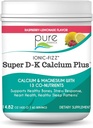 Ionic Fizz Super D-K Calcium Plus by Pure Essence - with Extra Magnesium, Vitamin D3, Vitamin K2 for powerful Bones and Stress Support - Raspberry Lemonade - 14.82oz