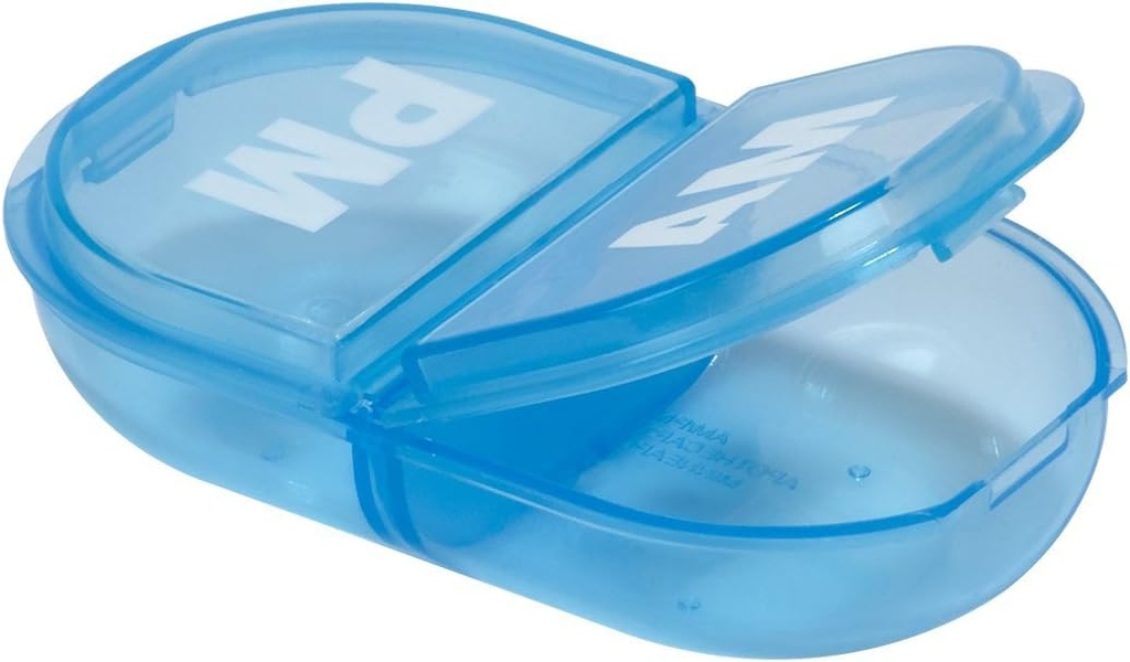 Ezy Dose Pocket Farmacia Pill Box and Medicine, Vitamin Container, Diario, AM Planner e almacenamento, comparacións de Snap, Paquete de 6, Colros May Vary