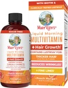 MaryRuth Organics Liquid Multivitamin+Hair Growth | バイオチン 10000mcg | Lustriva 毛の成長の補足 | より厚い毛の女性の臨床検査 | スキンケア | 年齢 18+ | 15.22 Fl Oz