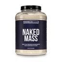 NAKED Vanilla Mass - All Natural Vanilla Weight Gainer Protein Powder - 8lb Bulk, NSF Certified, GMO Free, Gluten Free & Soy Free, No Artificial Ingredients - 1,260 Calories - 11 Servings