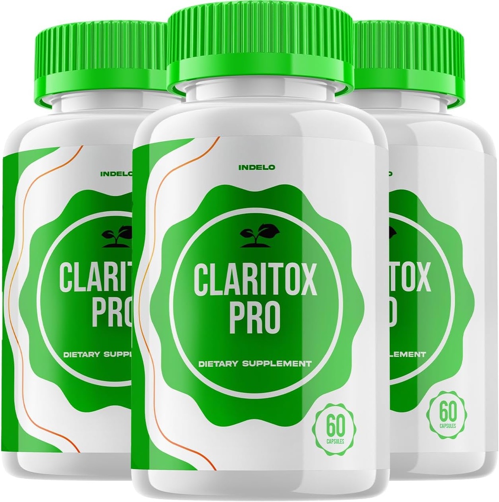 (3 Pack) Vertigo Reviews üçün Claritox Pro, Vertigo üçün Claritox Pro, Vertigo Support maksimum Strength Nootropic Formula Pills Claritox Pro (180 Kapsül)