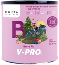 Vegan Protein Powder - Plant-Based Protein for Energy & Muscle Boost - Clean Shake in Berry Blend Flavor