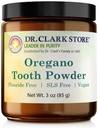 Dr Clark Oregano Tooth Powder - 3oz, Natural Oral Health & Tooth Whitening Formula