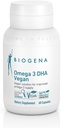 Biogena Omega 3 DHA Vegan: Augu bāzes papildinājums no Aļģu eļļas uzlabotai omega 3 padevei (60 kapsulas – viena diena)
