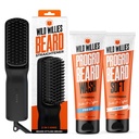 Wild Willies Beard Grooming Kit - Baard Straightener voor mannen, PROGRO - versterkt met Biotin & Cafeïne voor haargroei, wassen, hydratatie - Ionische 2-in-1 Verwarmde Comb Brush, Made in USA