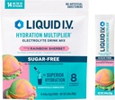 액체 I.V.® Hydration Multiplier Sugar-Free - Rainbow Sherbet | Electrolyte Powder Drink Mix | 1 팩 (14 인분)