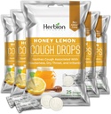 HERBION Naturals Yskä Drops Honey Lemon Flavor, ravintolisä, Soothes Cough, aikuisille ja lapsille yli 6 vuotta, 125 Lozenges, pakkaus 5