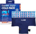 CryoMAX Reaserable Cold Pack - 8-Hour Dolgotrajno hladno terapijo Led Pack, Nastavljivo Nositi Compress Paps, Najboljši za lajšanje bolečine, Poškodbe, Hip kirurgija Otekanje, in Migrene - T-Shape (1 grof)