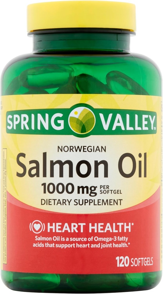 עמק האביב Salmon Oil 1000 מ"ג