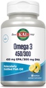 KAL 450/300 1280 Mg Omega 3, Lemon, 60 Kont
