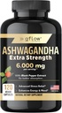 Ashwagandha Suplimente pentru femei și bărbați 6000mg 