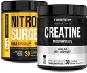 La fàbrica de Jacked Nitrosurge construeix Preuout amb Toretine per a l'edifici Muscle (30 Servings, White Àrtic) i Cretine Monodrader per al Creixement de Muclecles i augment de la fortalesa (30 Servings, Unflavored)