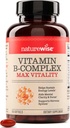 NatureWise Vitamin B Complex for Women and Men - with Folic Acid Biotin B1 B2 B3 B6 B12 - Support Cellular Energy ' Mental Clarity - Gluten ' Dairy Free, Non-GMO - 150 Softgels[5-Month Supply]