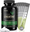150 Creatine Capsules+10 Pack Electrolyte 组合,200 Creatine Capsules 补充 肌肉,能源,恢复,女性和男性的无葡萄糖