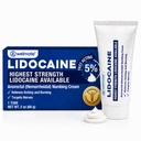 WELMATE 5% Lidocaine Hemorrhoid Cream Maximum Strength, Fast-Acting Numbing Cream for Anorectal Pain Relief, Non-Greasy, Unscented, for Sensitive Skin, Child-Resistant Packaging, 2 oz (60g)