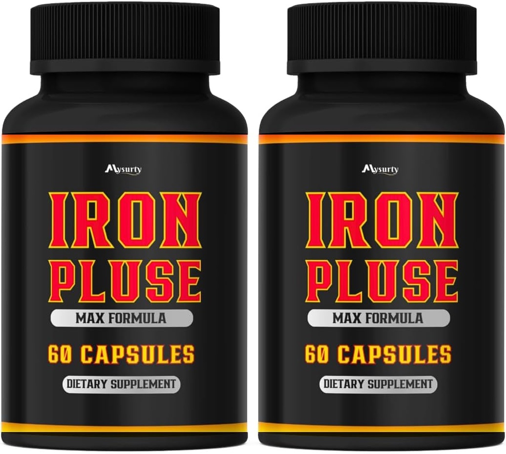 (2 Pack) IronPulse Capsules Max Formula, IronPulse Max Support Capsules, Iron Pulse Pills, IronPulse Pills, Iron Pulse Support Pills, Pack of 2