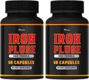 (2 Pack) IronPulse Capsules Max Formula, IronPulse Max Підтримує капсули, Залізні пульсові таблетки, IronPulse Таблетки, Iron Pulse Support Таблетки, Пакет 2