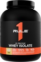 כלל 1 חלבון R1 Whey Isolate - עם 25g חלבון ו 6g BCAA בלעדי ממקורות מבודדים ו hydrolyzed עבור Workout Recovery (5 פאונד) בננה Crème