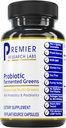 Premier Research Labs Probiotique Fermented Greens - Supplément Super Greens, Superfood Blend, Vitamines organiques avec Probiotique - Verts quotidiens avec épinards, Chlorella, et plus - 150 capsules remplies de poudre