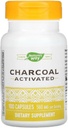Natures Way Activated Charcoal Capsule Intestinal Cleanser, 260 mg - 100 por paquete - 3 paquetes por caso.3